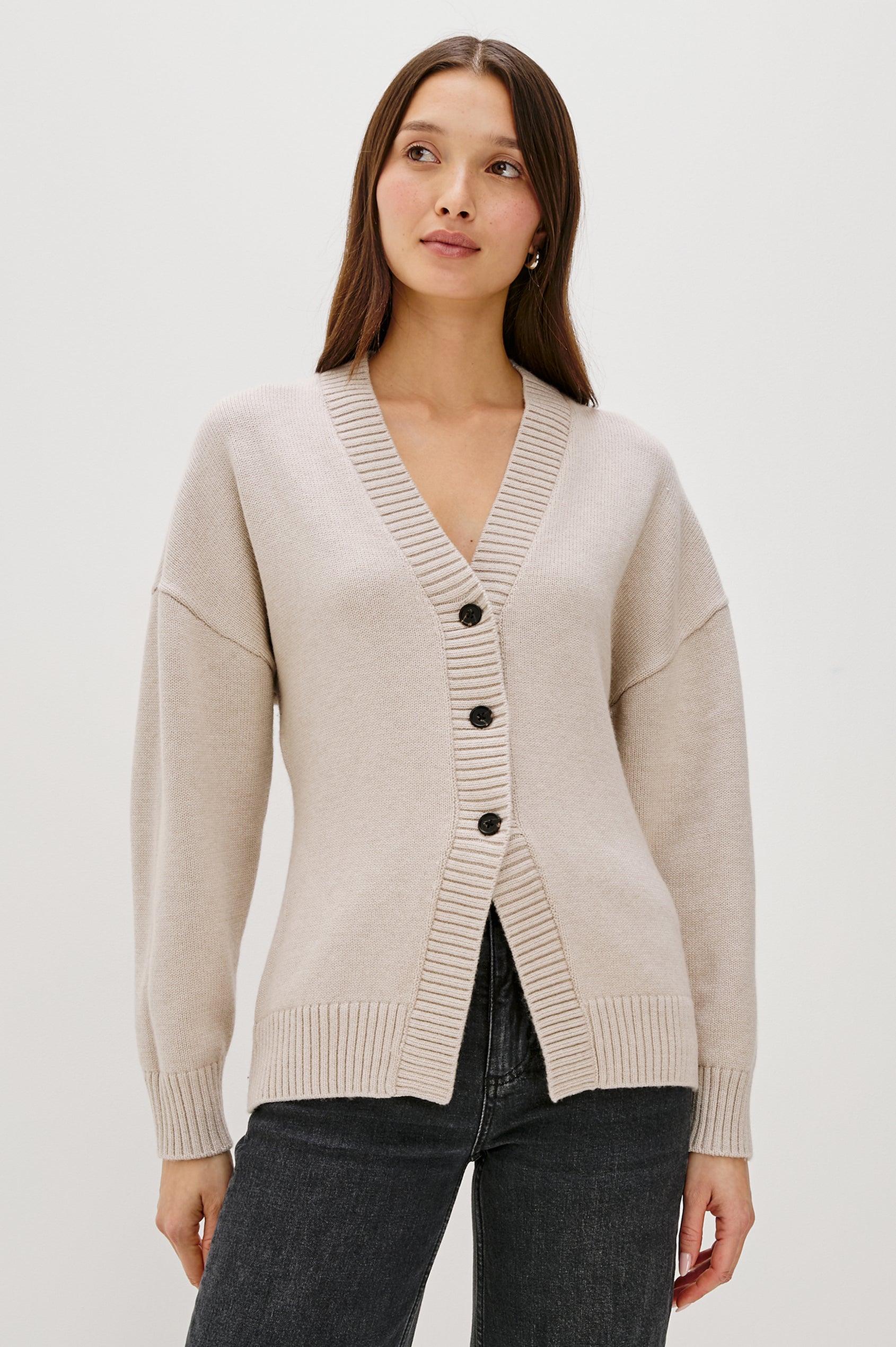 Philippa Cardigan in Taupe