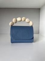 Load image into Gallery viewer, The Nica Leather Clutch in Blue
