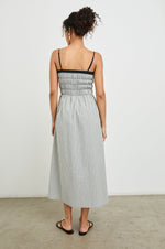 Load image into Gallery viewer, Primrose Dress in Ivory Jet Gingham
