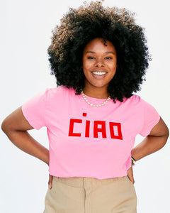 Classic Tee in Neon Pink Ciao