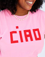 Load image into Gallery viewer, Classic Tee in Neon Pink Ciao
