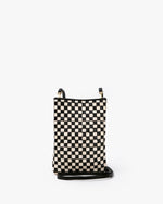 Load image into Gallery viewer, Poche Bag in Black &amp; Cream Woven Checker
