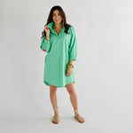 Load image into Gallery viewer, Preppy Star Dress in Green
