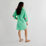 Load image into Gallery viewer, Preppy Star Dress in Green
