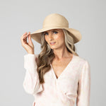 Load image into Gallery viewer, Ribbon Medium Brim Floppy Hat
