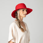 Load image into Gallery viewer, Ribbon Medium Brim Floppy Hat
