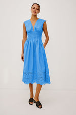 Load image into Gallery viewer, Roxanne Dress in Harbor Blue
