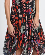 Load image into Gallery viewer, Modern Botanical Tank Dress in Black Helena
