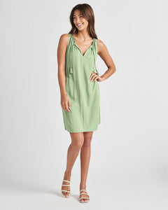 Jennifer Dress in Wheat Grass