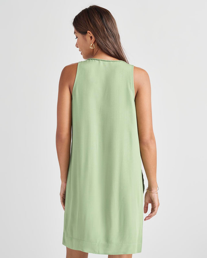 Jennifer Dress in Wheat Grass