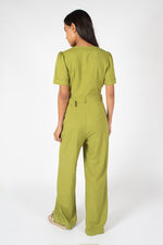 Load image into Gallery viewer, Rogue Rumors Bacall Jumpsuit in Green
