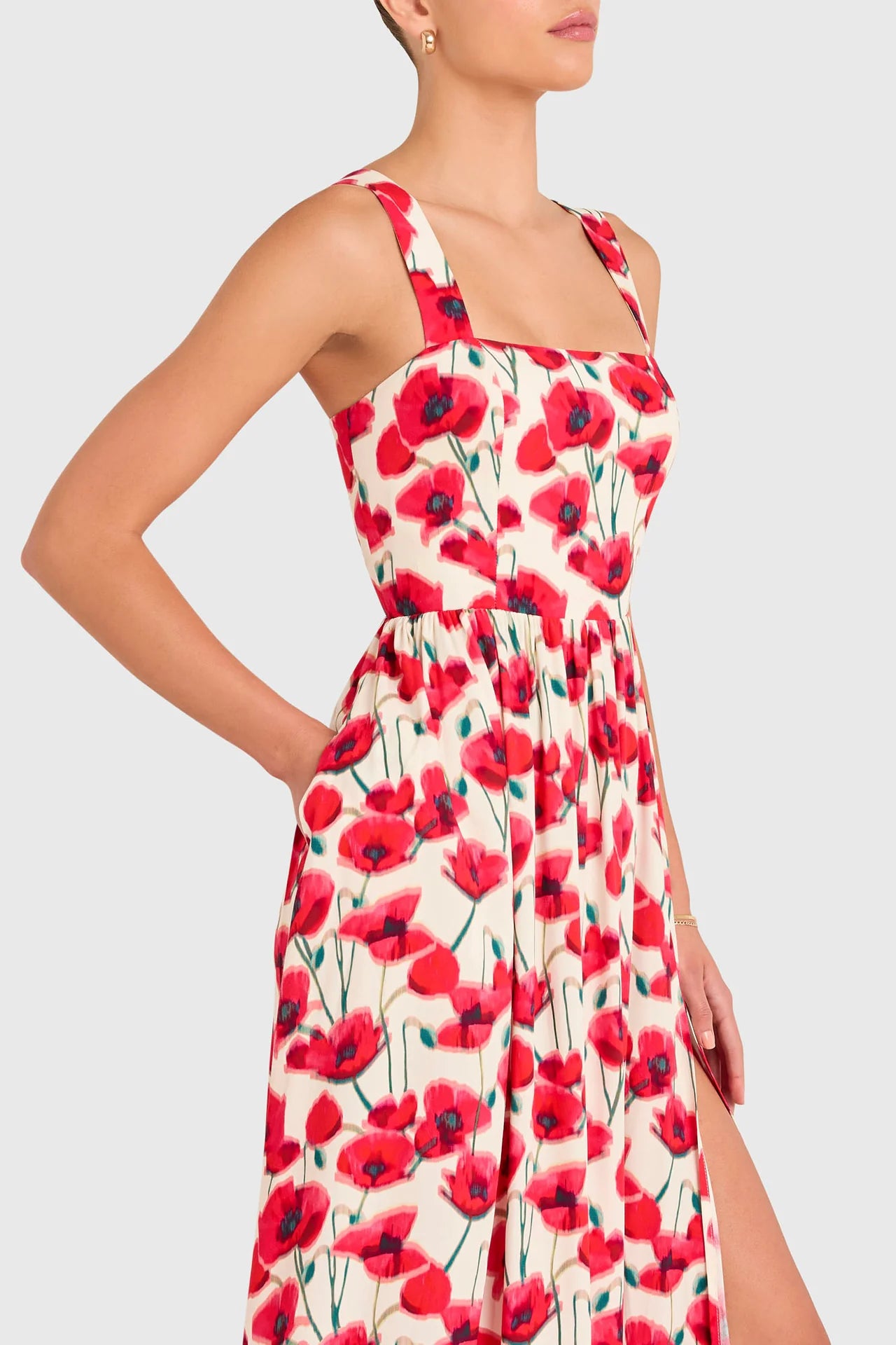 Florence Maxi Dress in Poppy Field