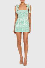Load image into Gallery viewer, Luisa Skort Romper in Reef Print
