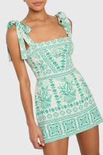Load image into Gallery viewer, Luisa Skort Romper in Reef Print
