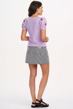 Load image into Gallery viewer, Dominique Strawberry Knit Top in Lilac
