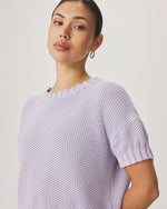 Load image into Gallery viewer, Annmarie Short Sleeve Sweater in Lavender
