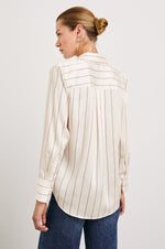 Load image into Gallery viewer, Saige Shirt in Brixton Stripe
