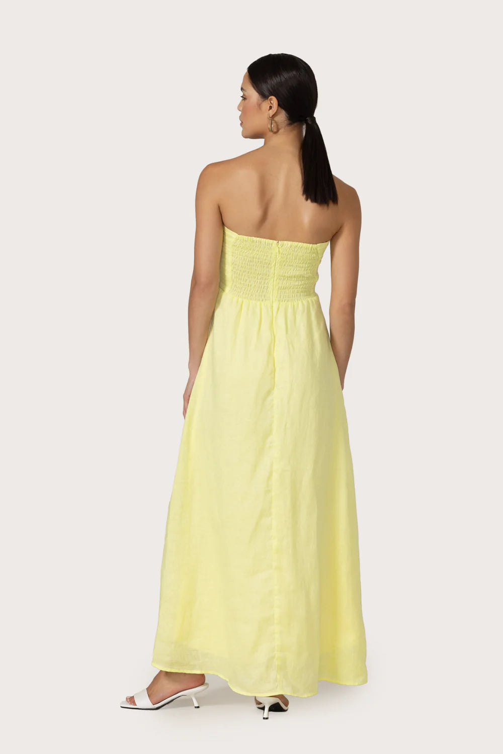 Melody Linen Maxi Dress in Lime Mint Julep Melody Linen Maxi Dress in Lime Mint Julep