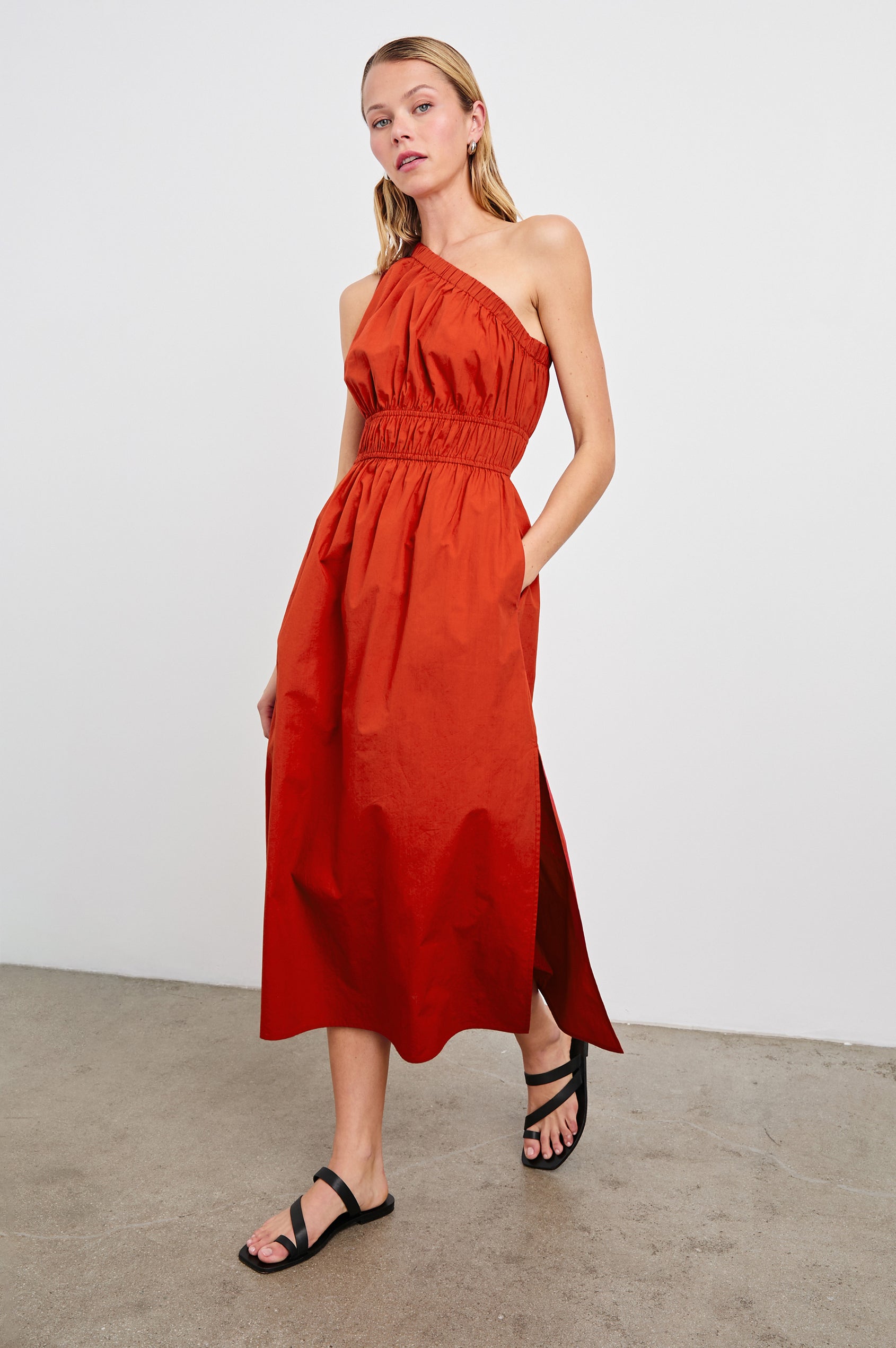 Selani Dress in Terracotta