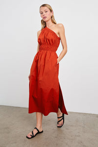 Selani Dress in Terracotta