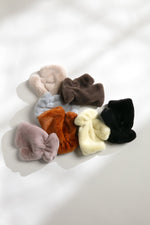 Load image into Gallery viewer, Shearling Fingerless Mittens in Lime
