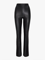 Load image into Gallery viewer, Faux Leather Flared Legging in Black
