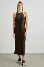 Load image into Gallery viewer, Solene Midi Dress in Dark Moss

