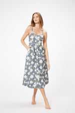 Load image into Gallery viewer, Havie Sweetheart Dress in Navy Floral
