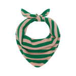 Load image into Gallery viewer, Stripe Cashmere Bandana in Olive Green/Skin

