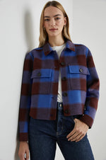 Load image into Gallery viewer, Steffi Jacket in Cobalt Chocolate
