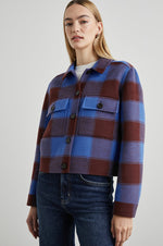 Load image into Gallery viewer, Steffi Jacket in Cobalt Chocolate
