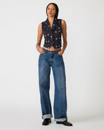 Load image into Gallery viewer, Britton Vest in Navy Stripe
