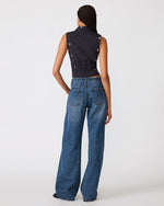 Load image into Gallery viewer, Britton Vest in Navy Stripe
