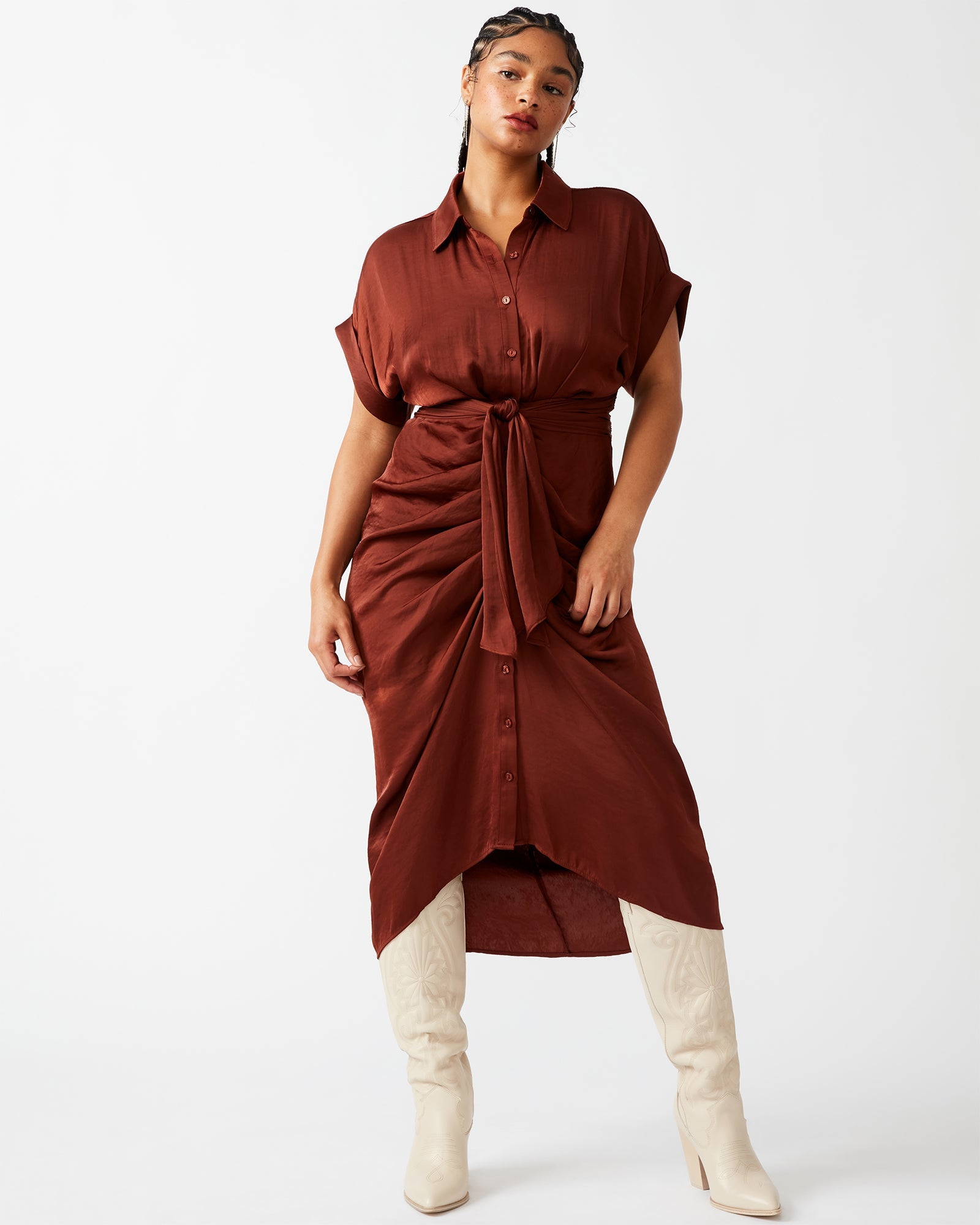 Tori Dress in Cinnamon