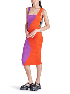 Cheryl Dress in Red Orange