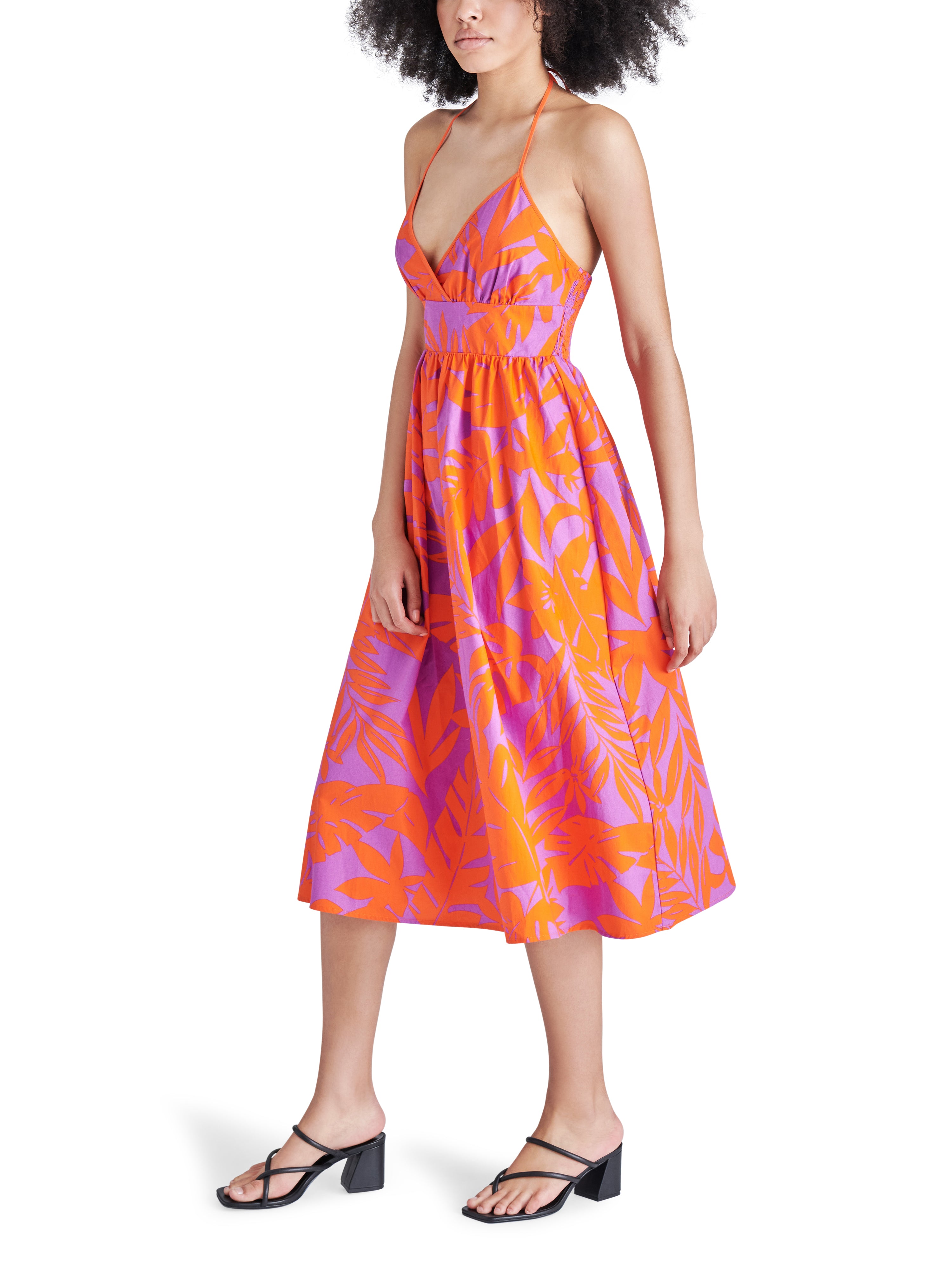 Denise Dress in Red Orange