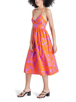 Load image into Gallery viewer, Denise Dress in Red Orange
