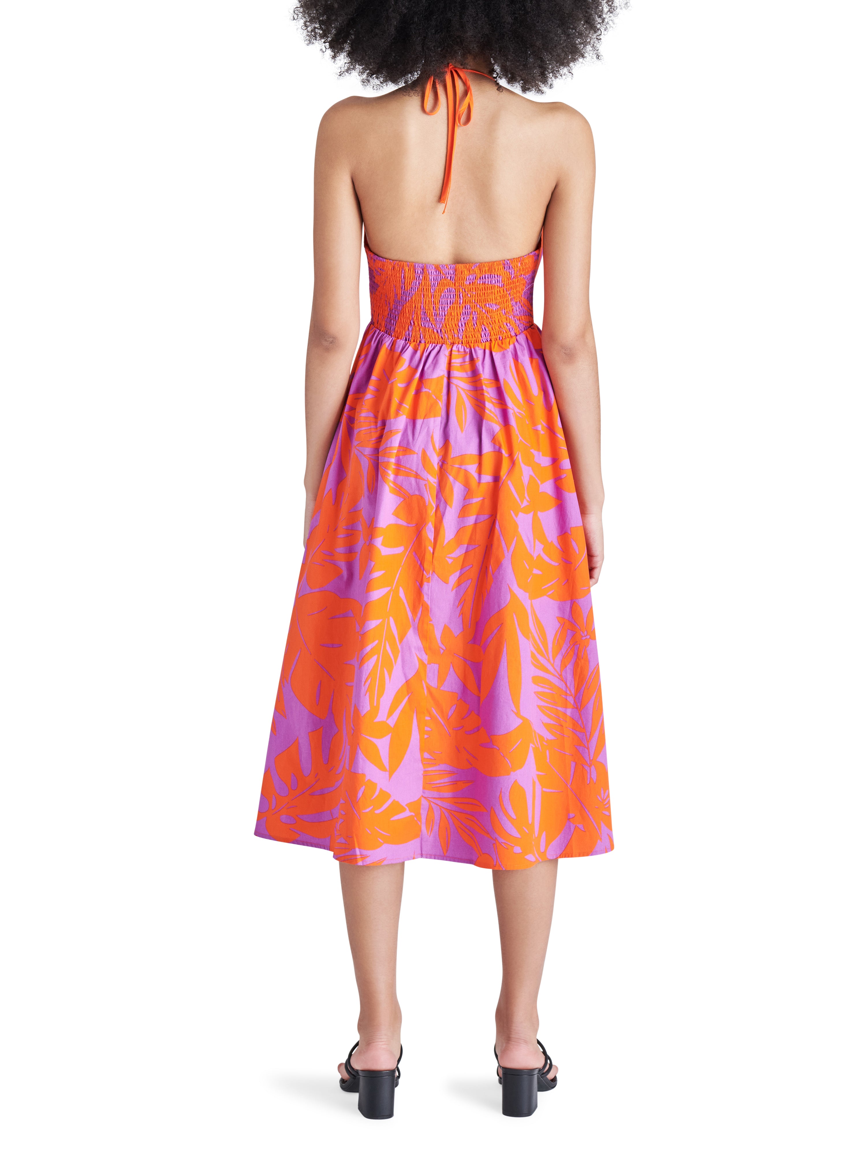 Denise Dress in Red Orange
