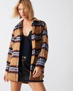 Eldridge Shirt Jacket in Cream Multi
