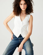 Load image into Gallery viewer, Selene Vest in Cream
