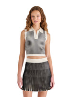 Load image into Gallery viewer, Amery Sweater Vest in Black/White
