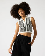 Load image into Gallery viewer, Amery Sweater Vest in Black/White
