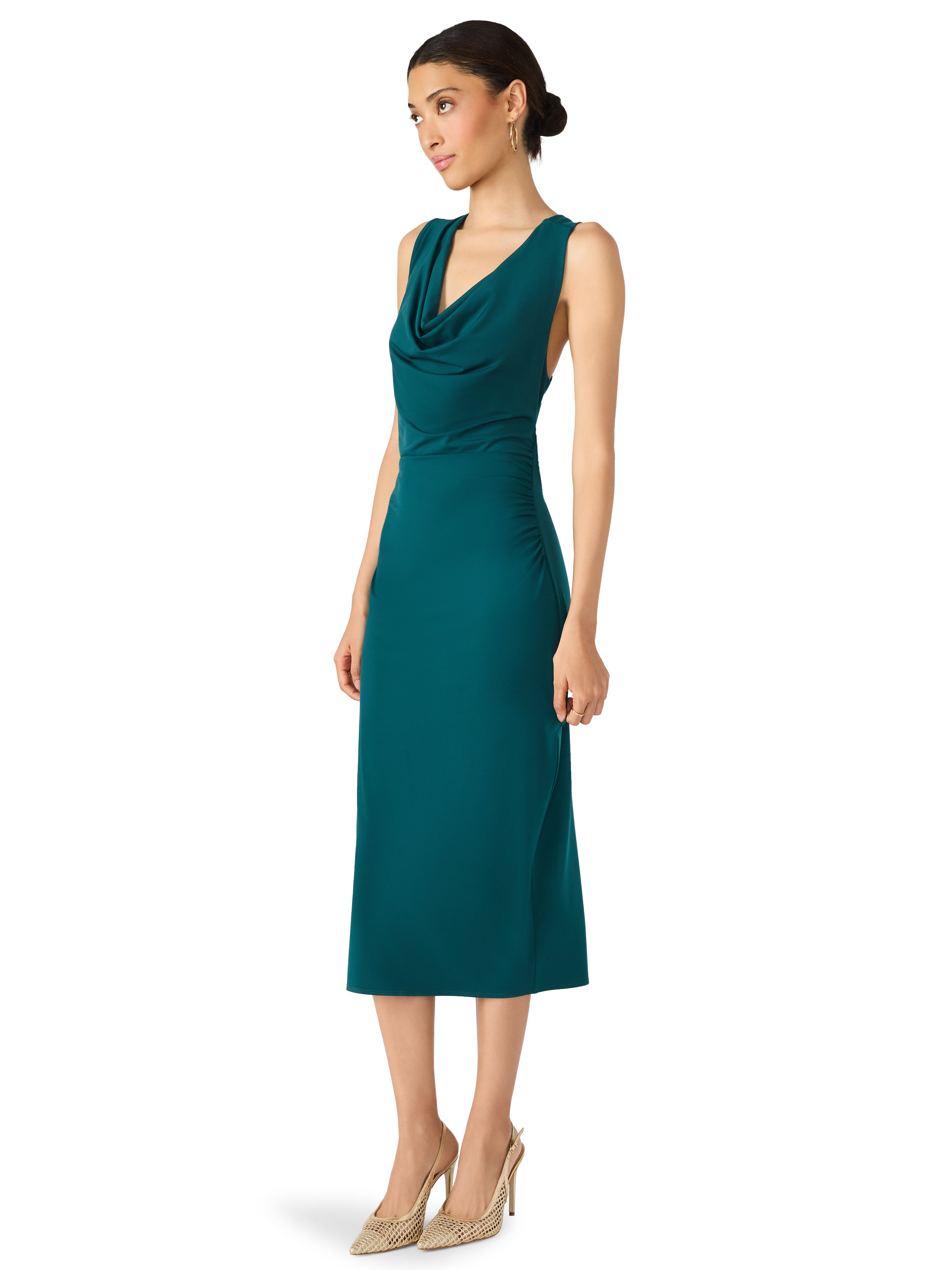 Kalina Dress in Midnight Teal