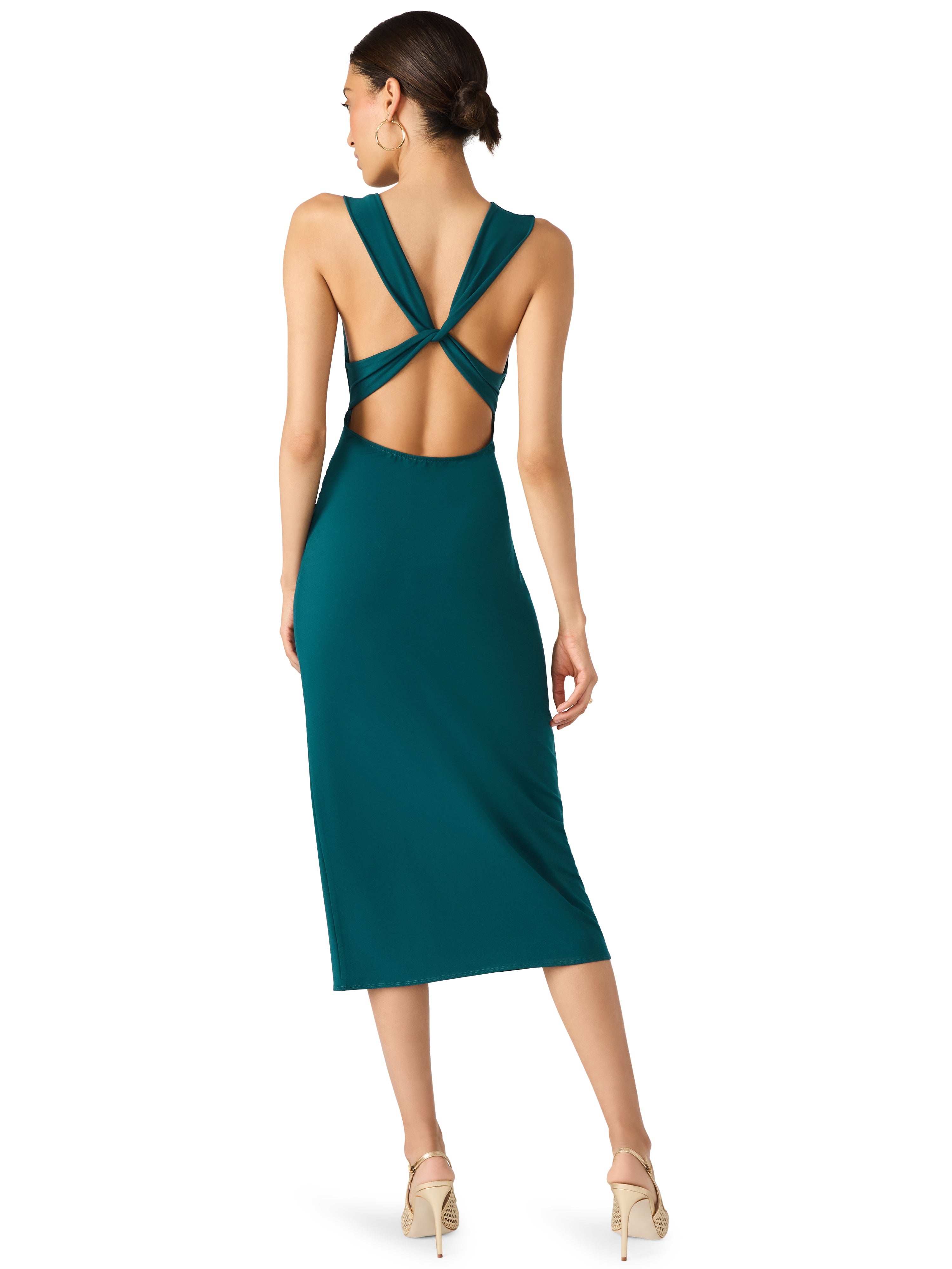 Kalina Dress in Midnight Teal