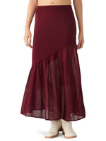 Load image into Gallery viewer, Aneira Skirt in Wine
