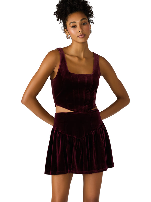 V-Neck Hardware One-Piece Swimsuit