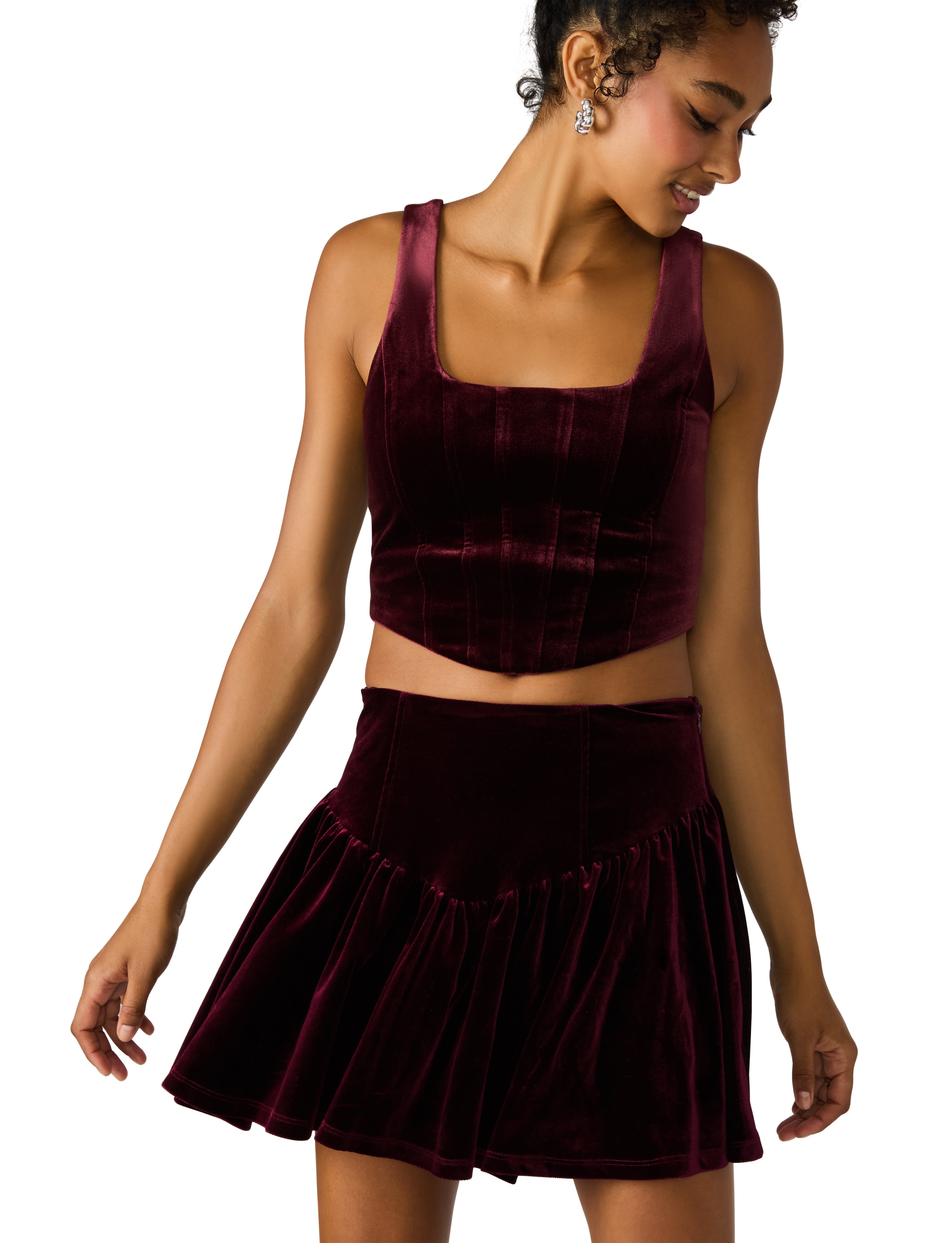 Aryanna Top in Wine