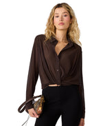 Load image into Gallery viewer, Sage Mesh Top in Dark Espresso
