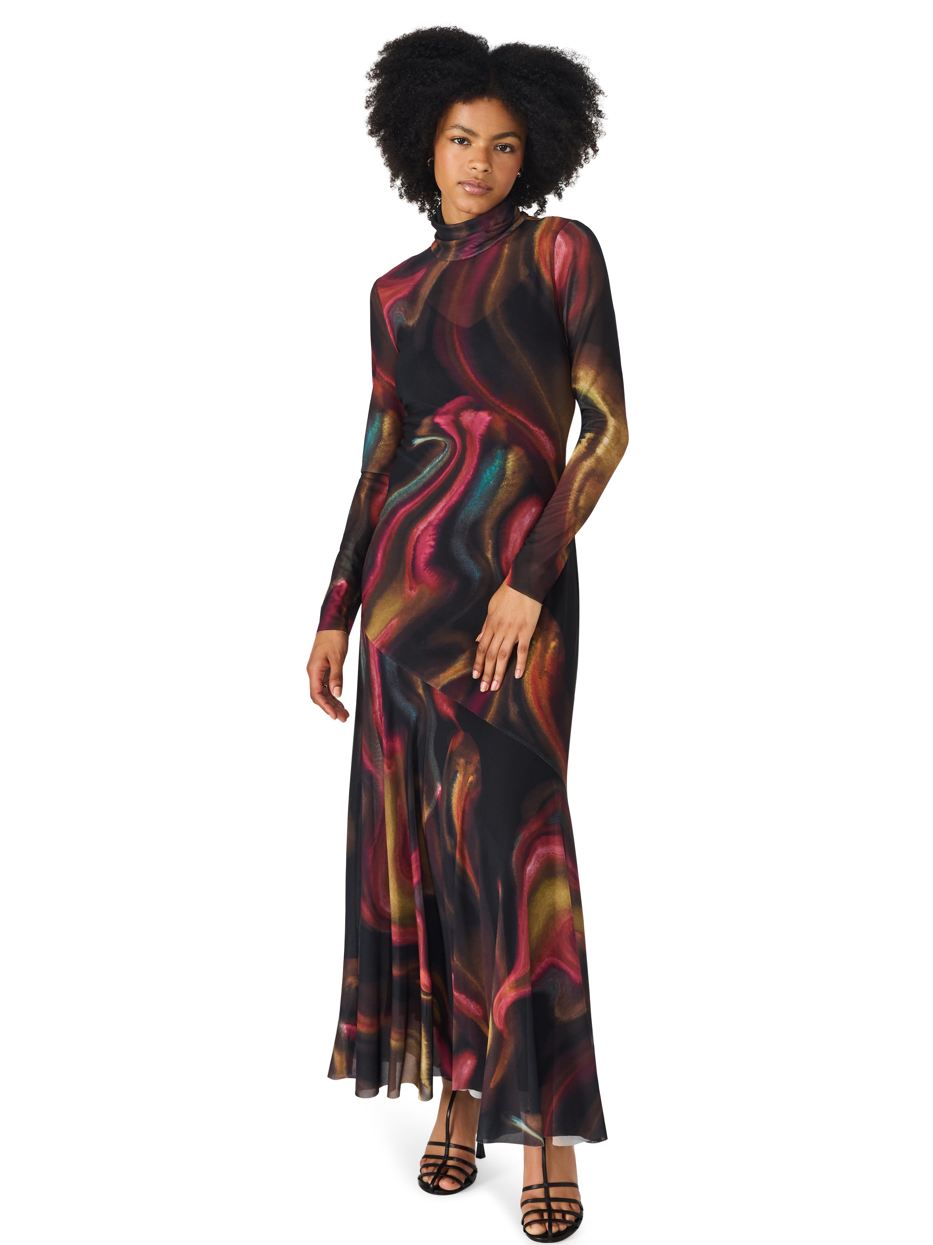 Vivara Dress in Faded Ink