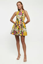 Load image into Gallery viewer, Racer Mini Dress in Flower Riot
